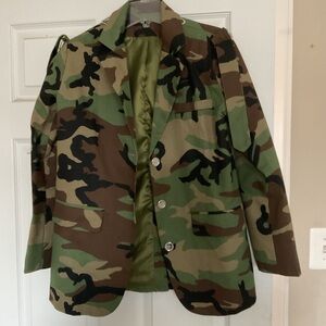 Camouflage Blazer Jacket